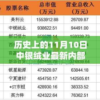 中银绒业内部最新消息揭秘,温馨日常与深厚情感纽带在11月10日的历史时刻