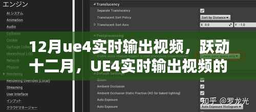 UE4实时输出视频,跃动十二月,激发学习激情的力量