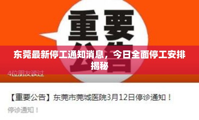 东莞最新停工通知消息,今日全面停工安排揭秘